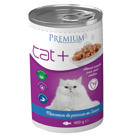 Cat+ 10*400g - Boîte au Poisson