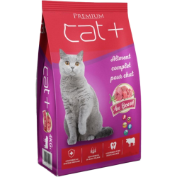 Cat + Croquettes au Boeuf - 4 kg