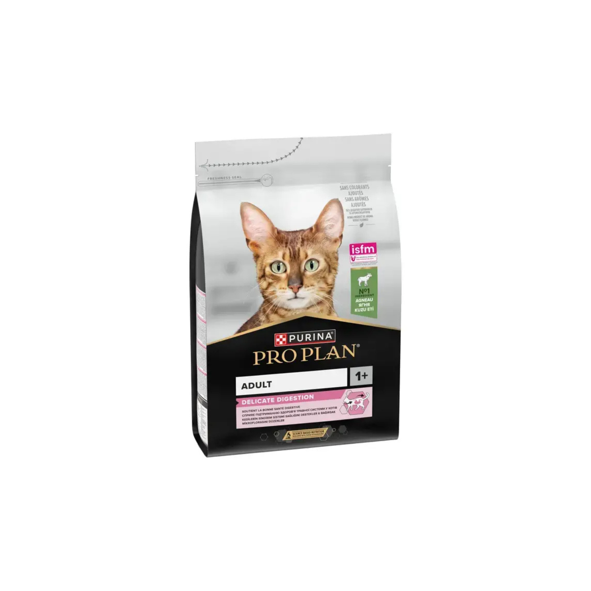 Purina® PRO PLAN® Adult DELICATE DIGESTION, Riche en Agneau - Croquettes pour Chat aidant au soutient d'une bonne santé digestive.