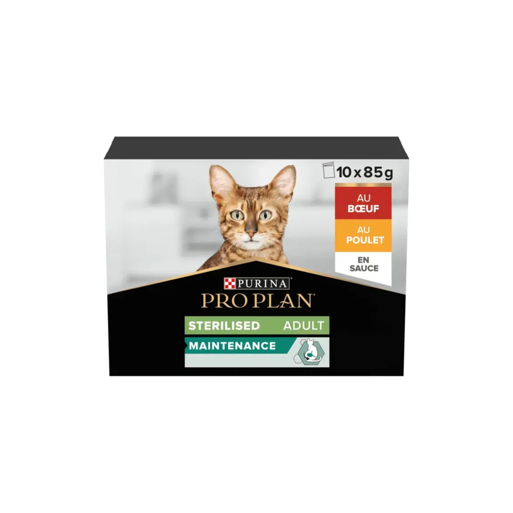 PURINA® PRO PLAN® MAINTENANCE STERILISED BOEUF & POULET EN SAUCE