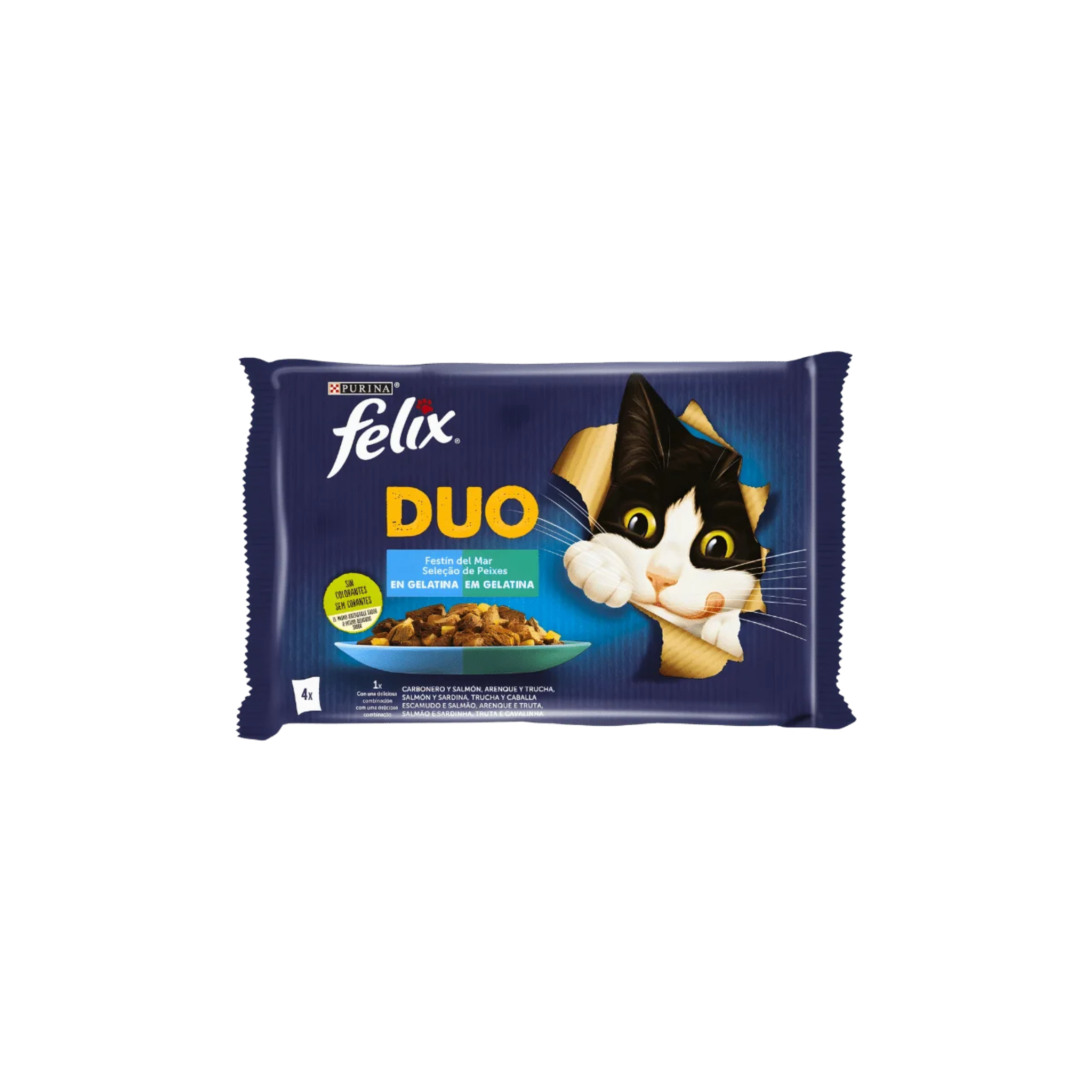 PURINA® FELIX® Fantastic Duo Poissons 4x85g