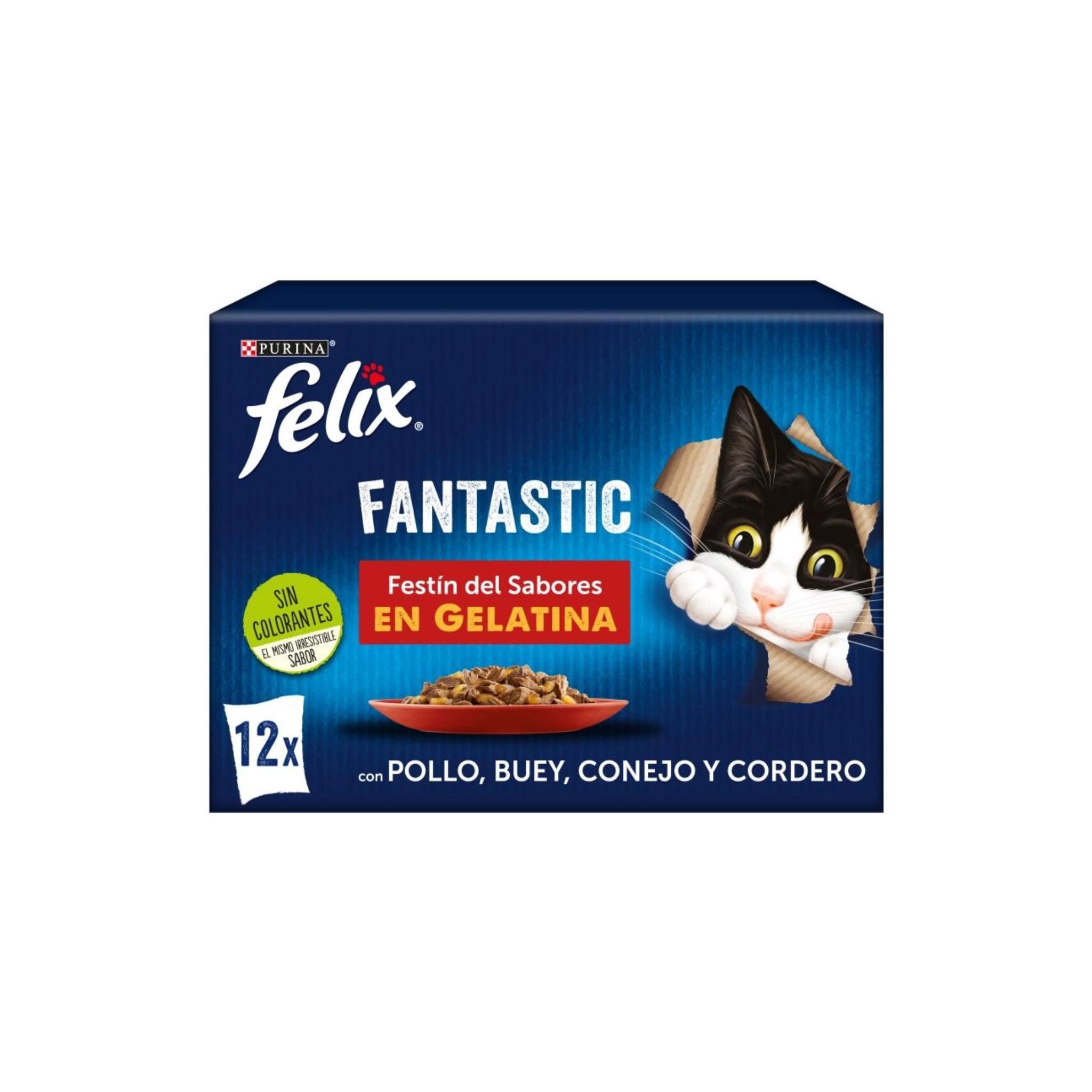 PURINA® FELIX® Fantastique Festin de Saveurs en Gélatine 12x85g