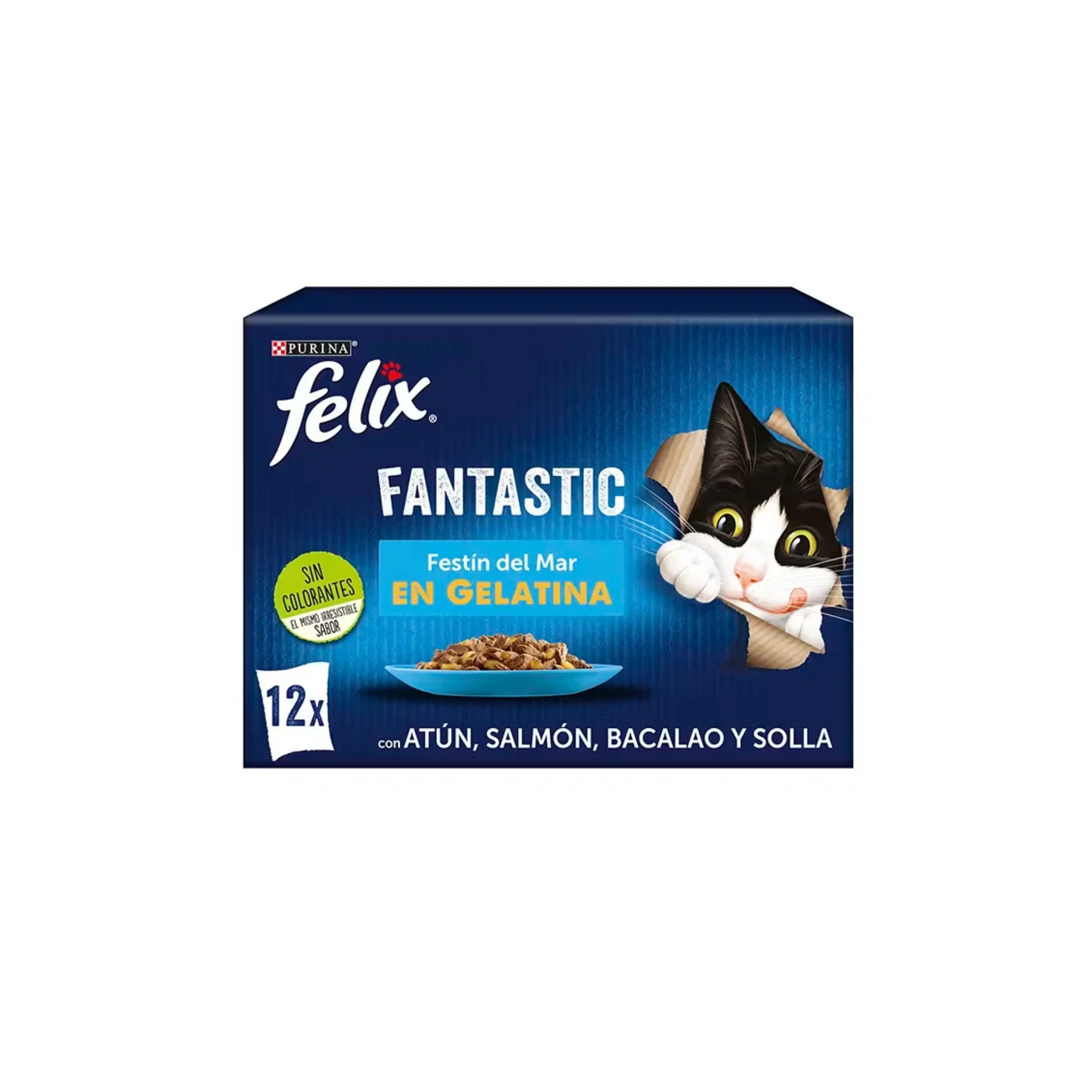 PURINA® FELIX® Fantastiques Festin Del Mar 12x85g (Saumon, Thon, Cabillaud)