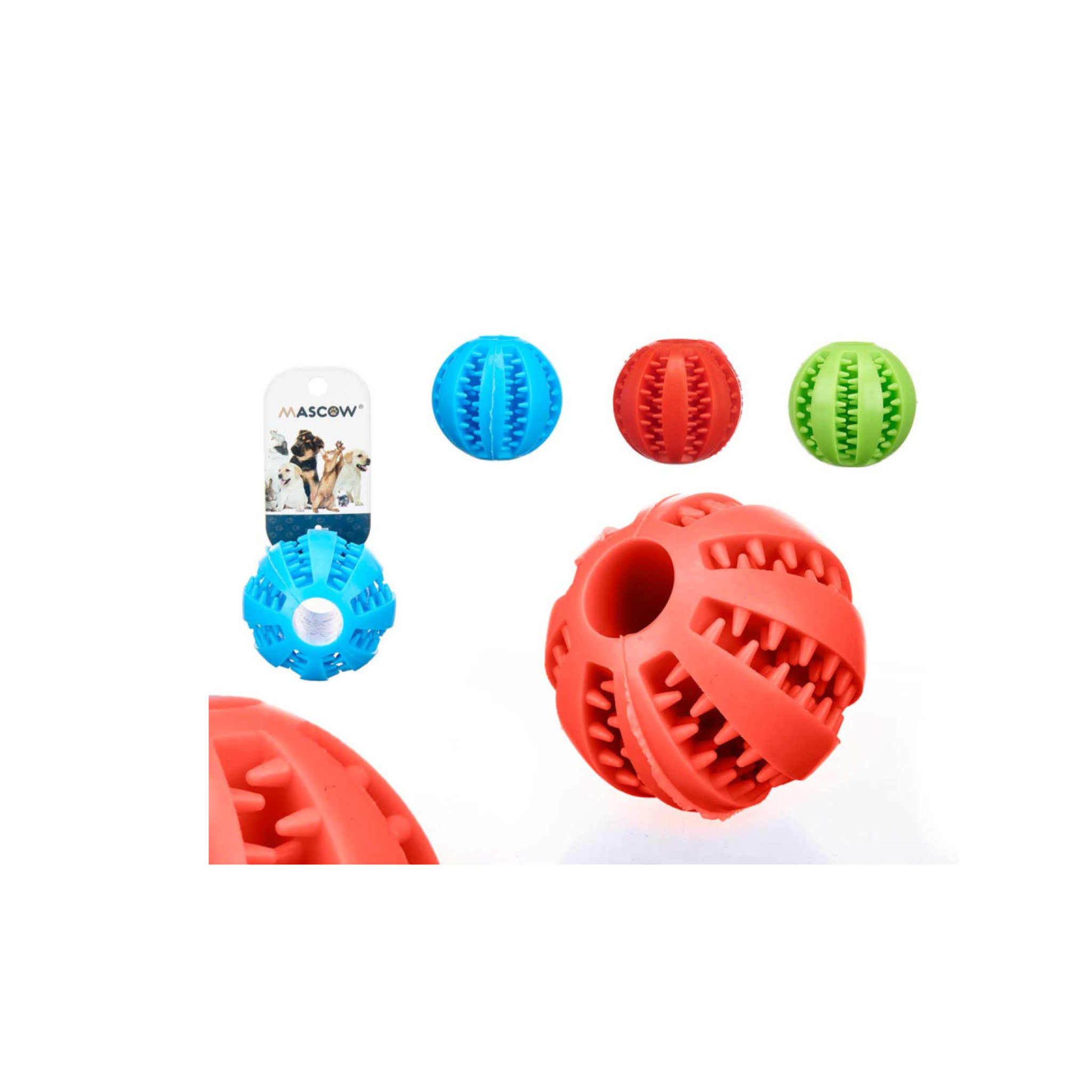 Boule distributrice d'aliments en silicone – taille M