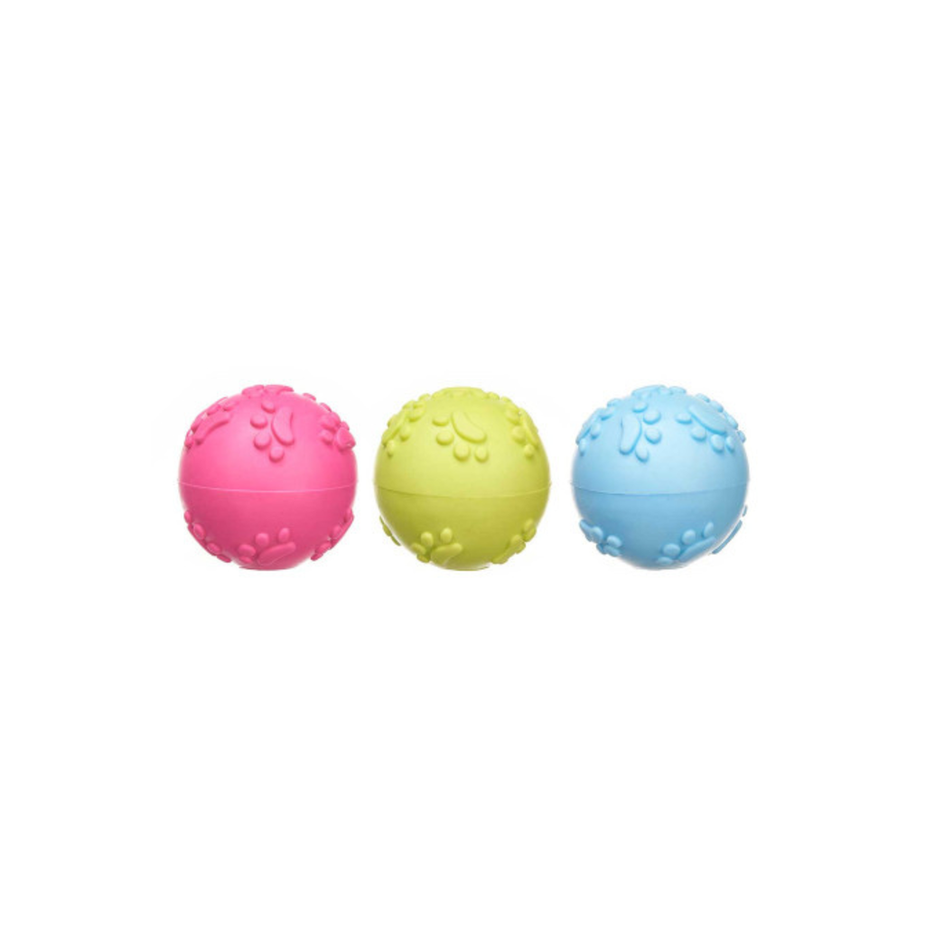 Balle en silicone motif empreinte 5,5 cm