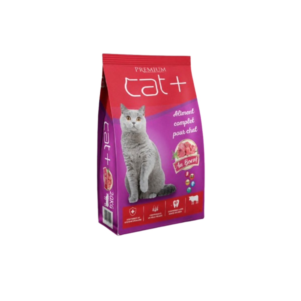 CAT PLUS — Croquettes Chat Boeuf & Légumes 20 kg