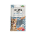 Creamy Snacks Chat x4, thon/saumon, 60g
