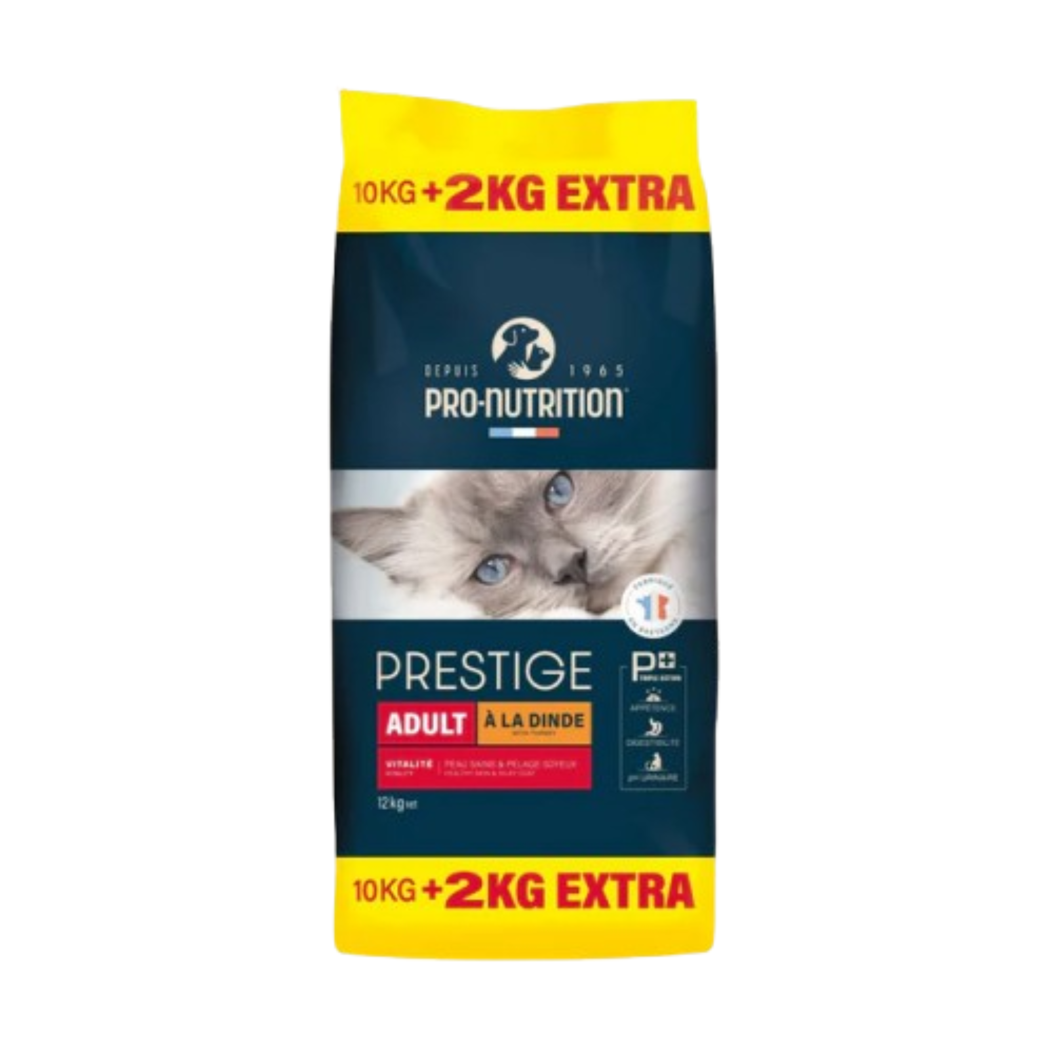 Crocktail Croquettes Chat Adult - Saveur Dinde | Offre Spéciale 10 + 2 kg Offerts